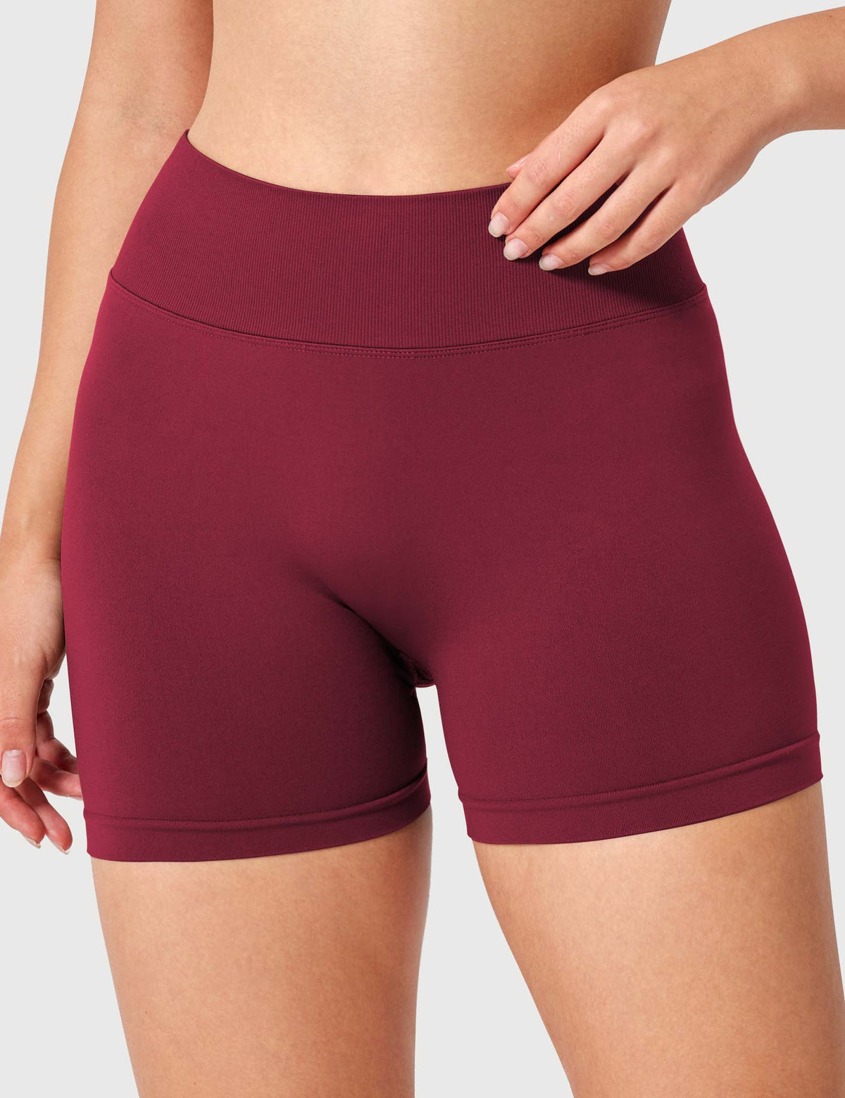 Shorts Liz senza cuciture con incrocio a V 3,6″