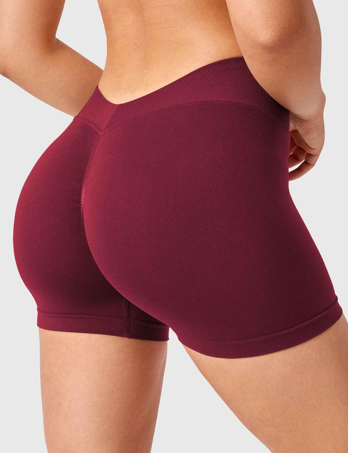Shorts Liz senza cuciture con incrocio a V 3,6″
