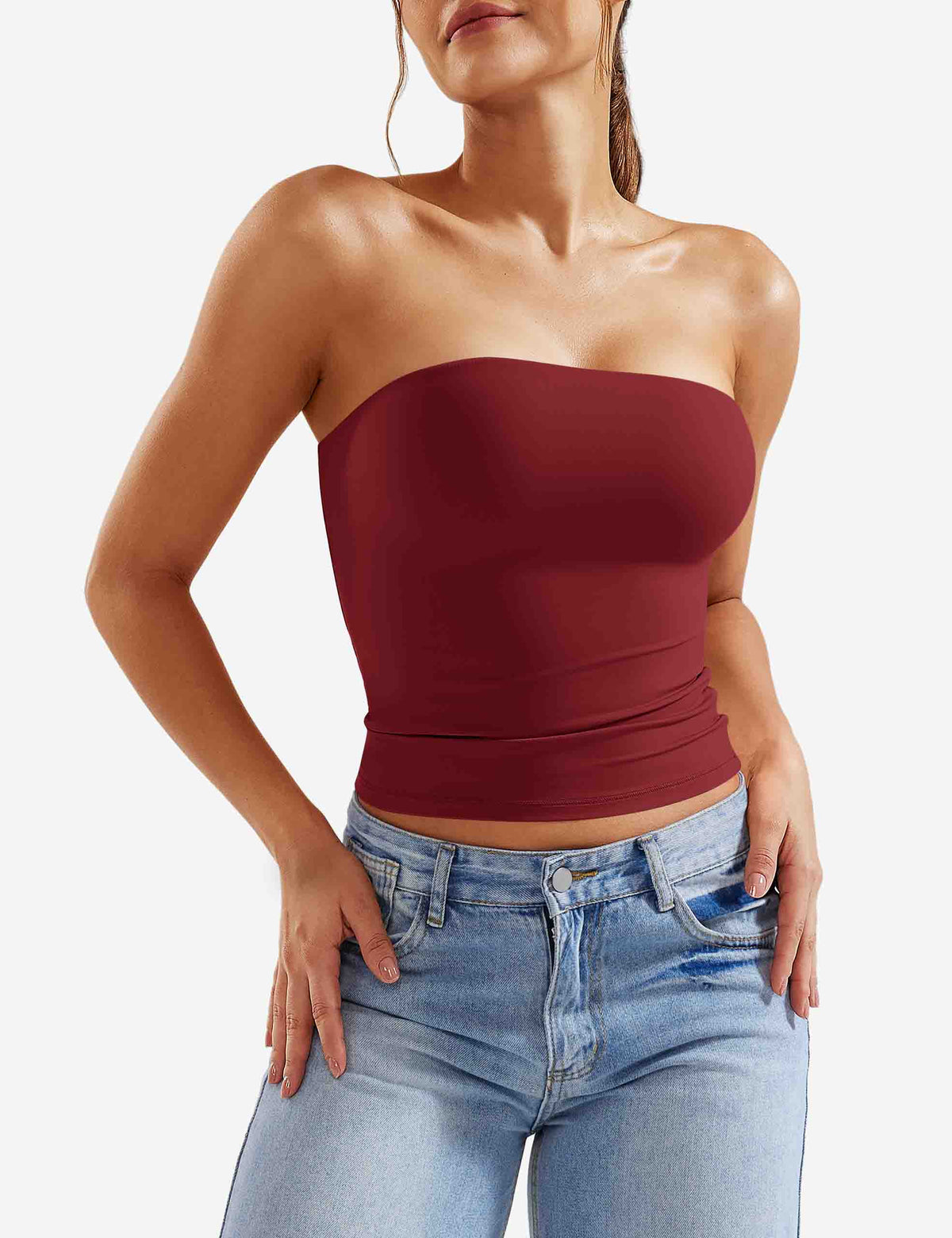 Top a fascia Sophie doppio strato