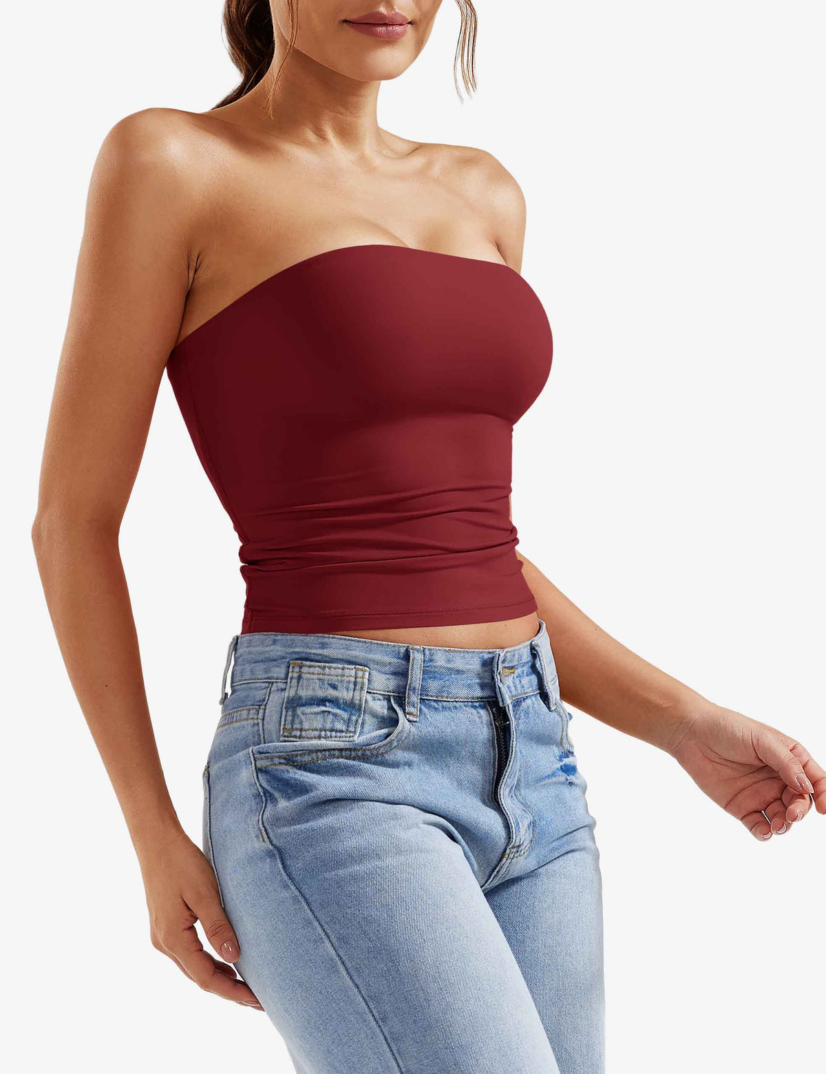 Top a fascia Sophie doppio strato