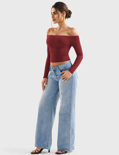 Top Luzlie con spalle scoperte