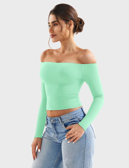 Top Luzlie con spalle scoperte