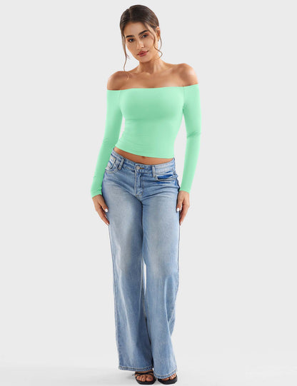 Top Luzlie con spalle scoperte