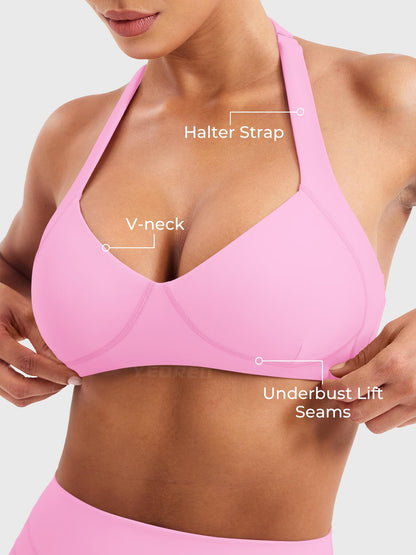Reggiseno sportivo Andrine halter sagomato