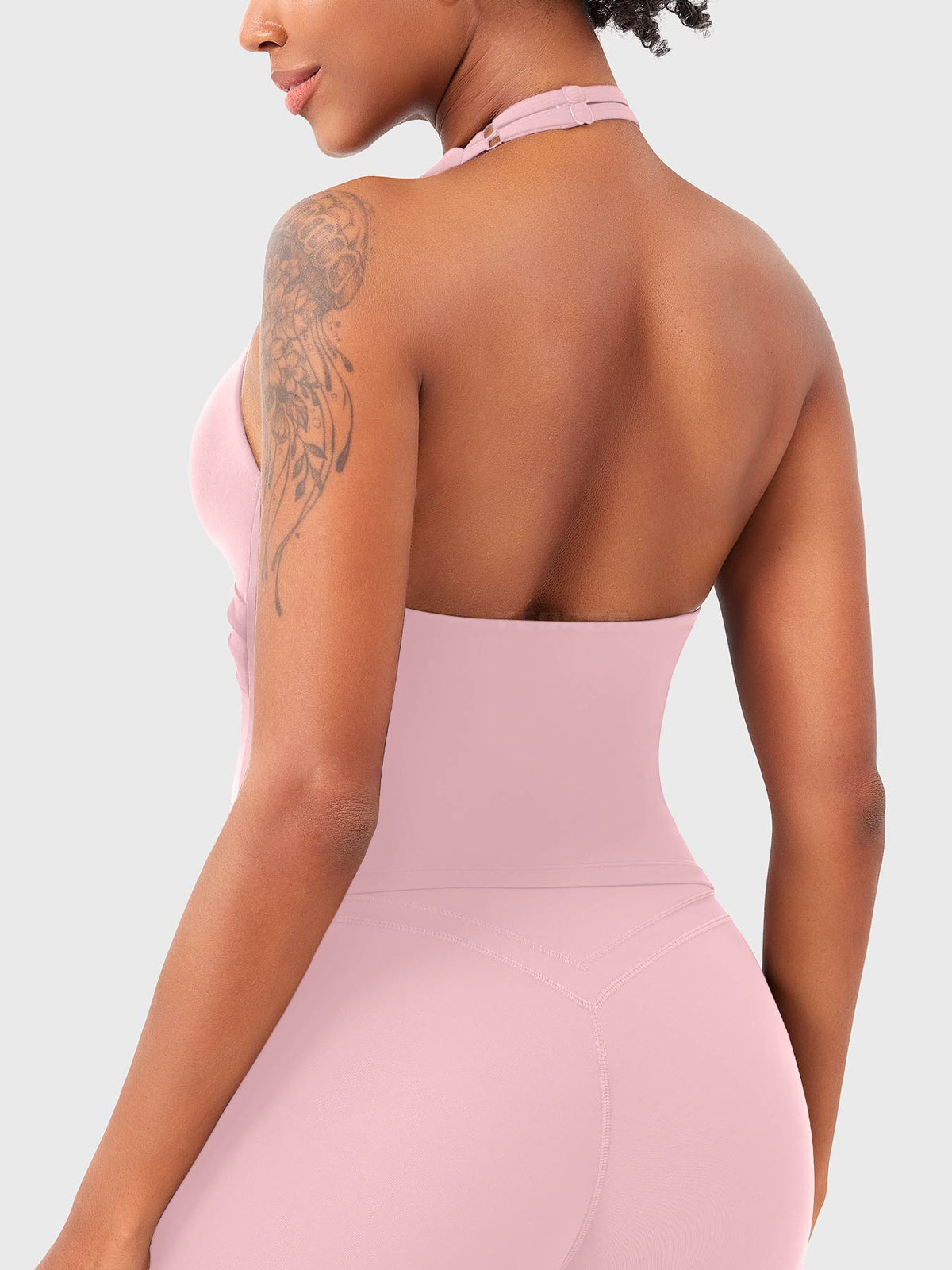 Canotta Elevine halter con scollo a V