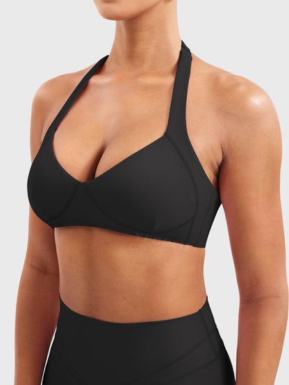 Reggiseno sportivo Andrine halter sagomato
