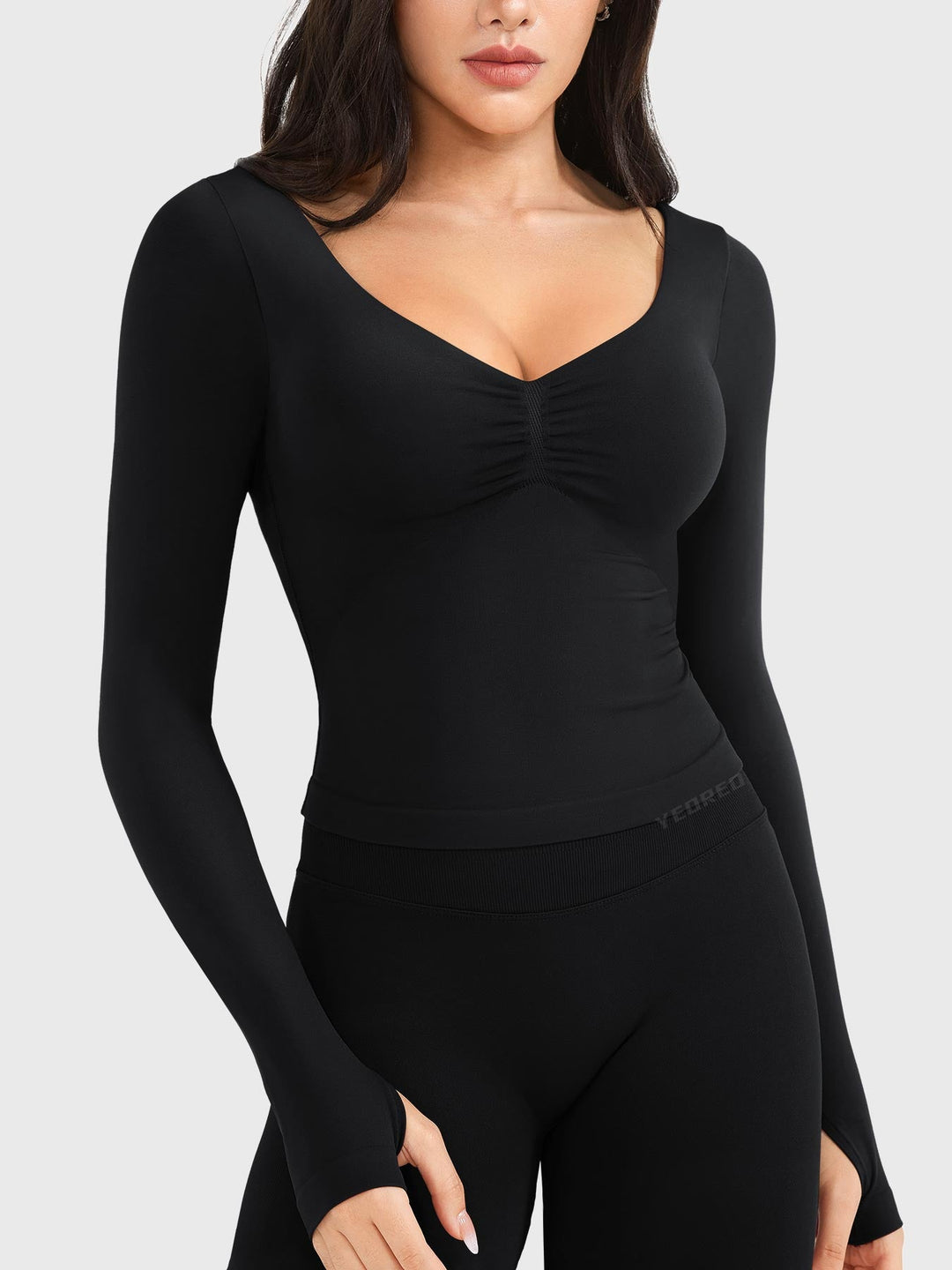 Yeoreo Agniee Seamless Long Sleeve Top