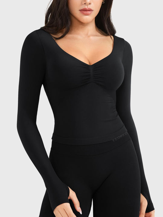 Yeoreo Agniee Seamless Long Sleeve Top