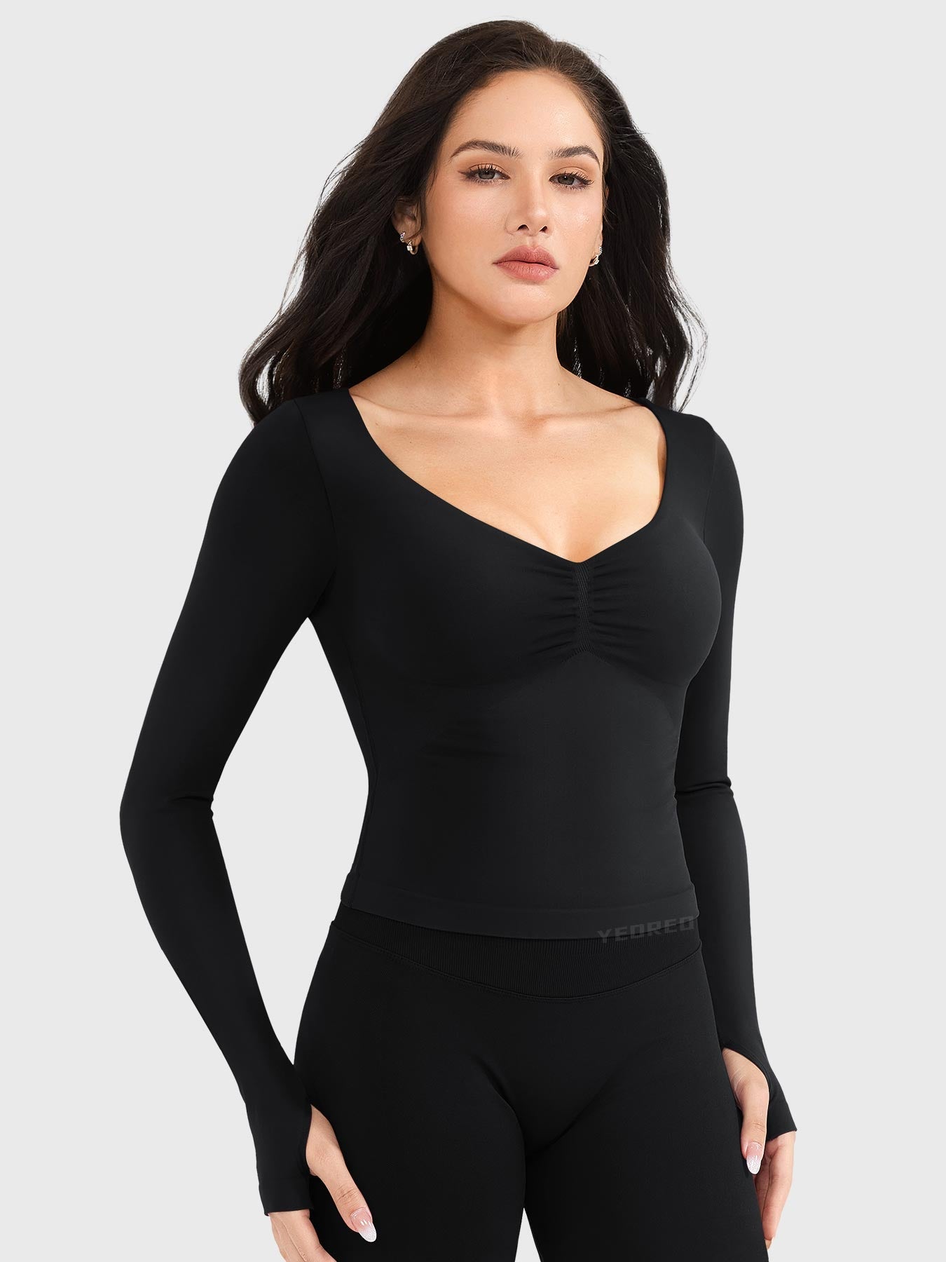 Yeoreo Agniee Seamless Long Sleeve Top