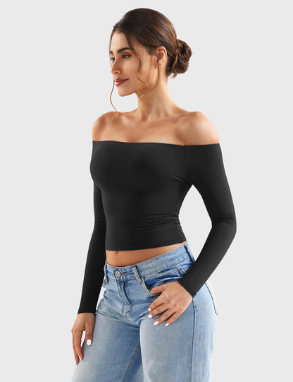 Top Luzlie con spalle scoperte