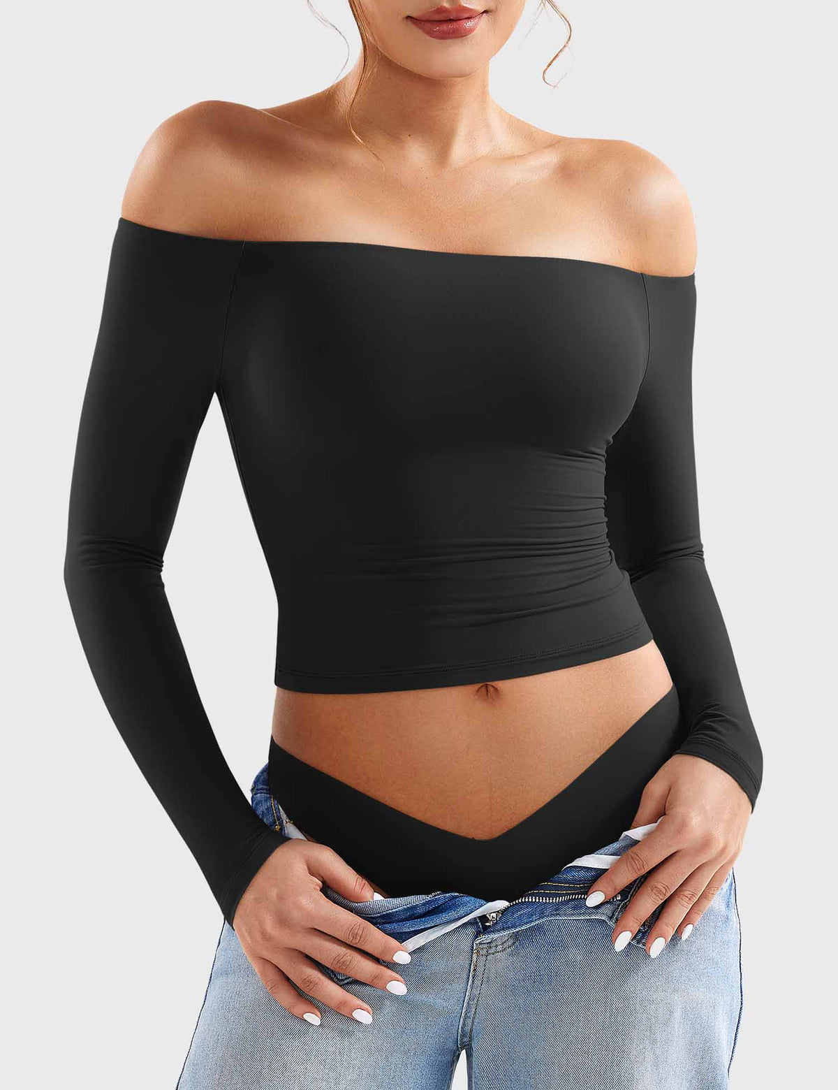 Top Luzlie con spalle scoperte
