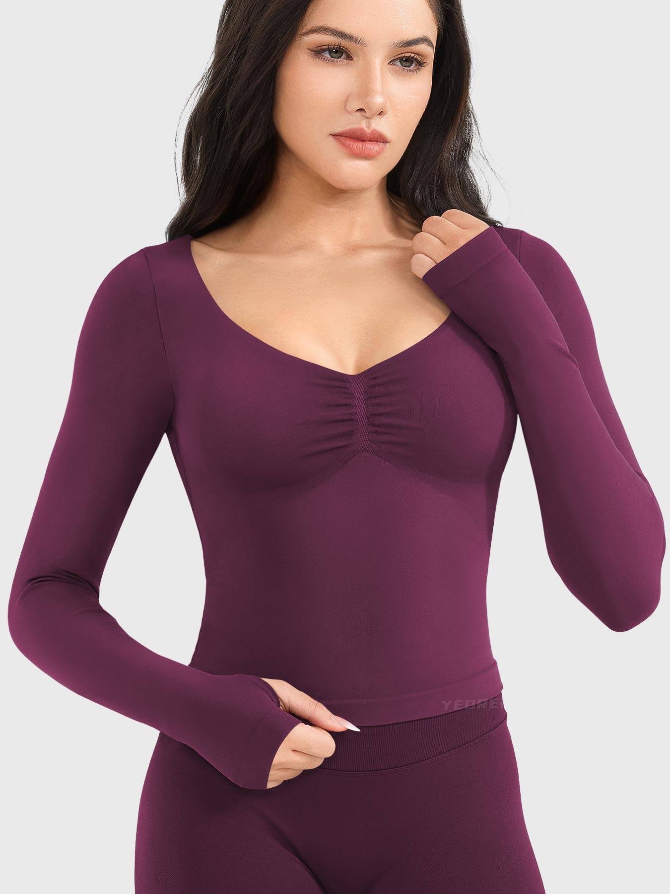Yeoreo Agniee Seamless Long Sleeve Top