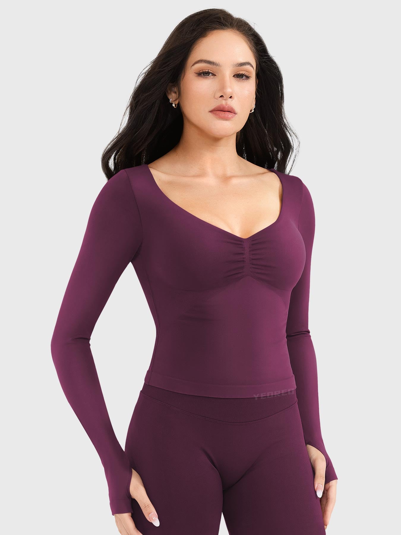Yeoreo Agniee Seamless Long Sleeve Top