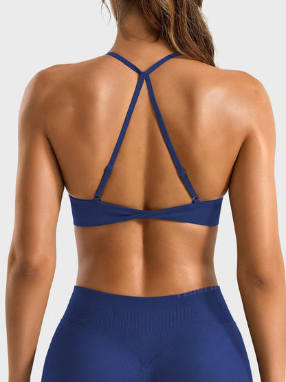 Reggiseno sportivo Sacni con schiena intrecciata