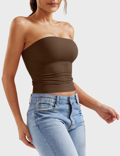 Top a fascia Sophie doppio strato