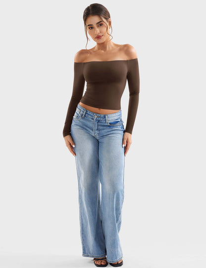 Top Luzlie con spalle scoperte