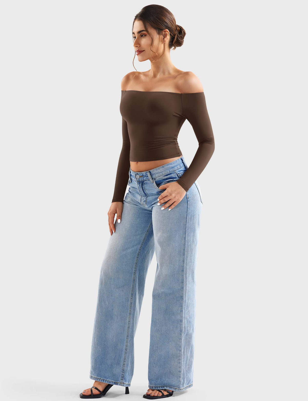 Top Luzlie con spalle scoperte