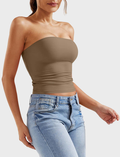 Top a fascia Sophie doppio strato