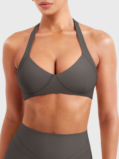 Reggiseno sportivo Andrine halter sagomato