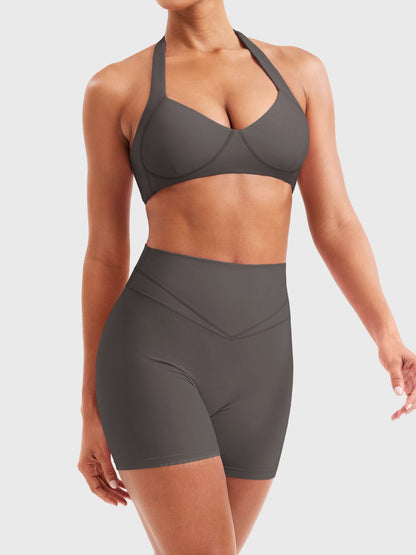Reggiseno sportivo Andrine halter sagomato