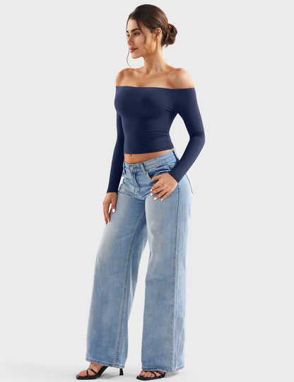 Top Luzlie con spalle scoperte