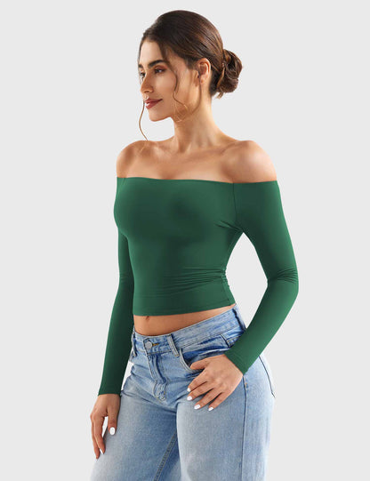 Top Luzlie con spalle scoperte