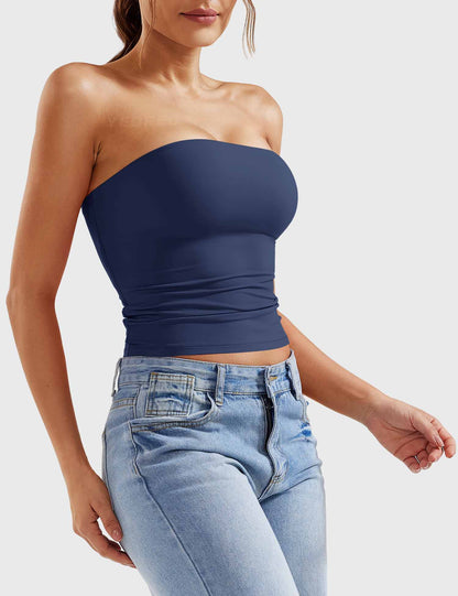 Top a fascia Sophie doppio strato