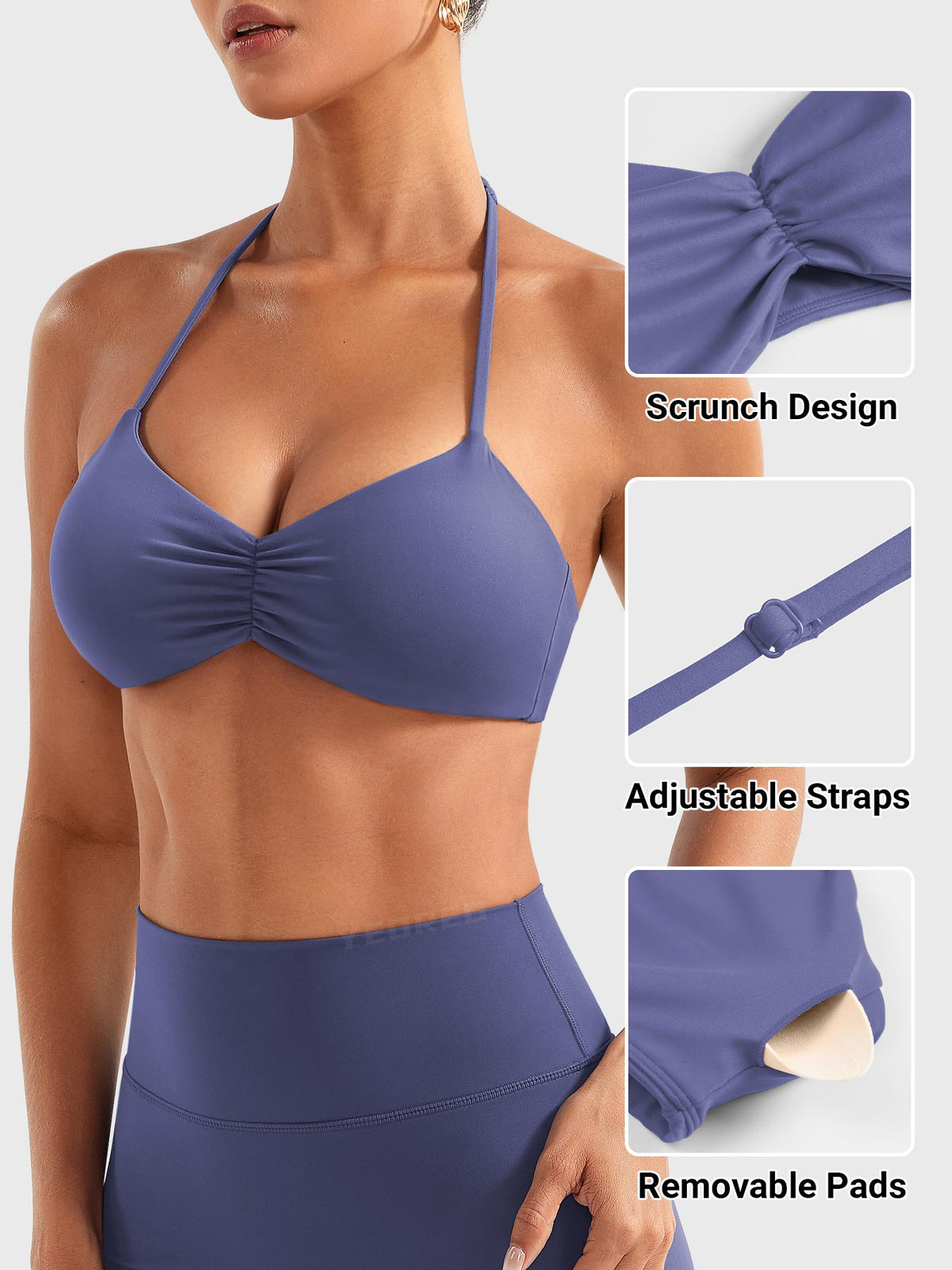 Reggiseno sportivo Amiey halter