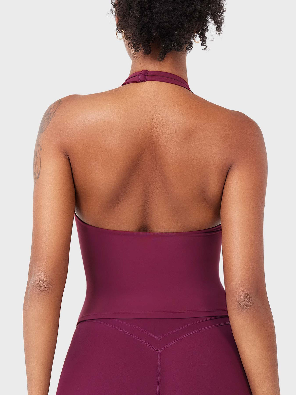 Canotta Elevine halter con scollo a V