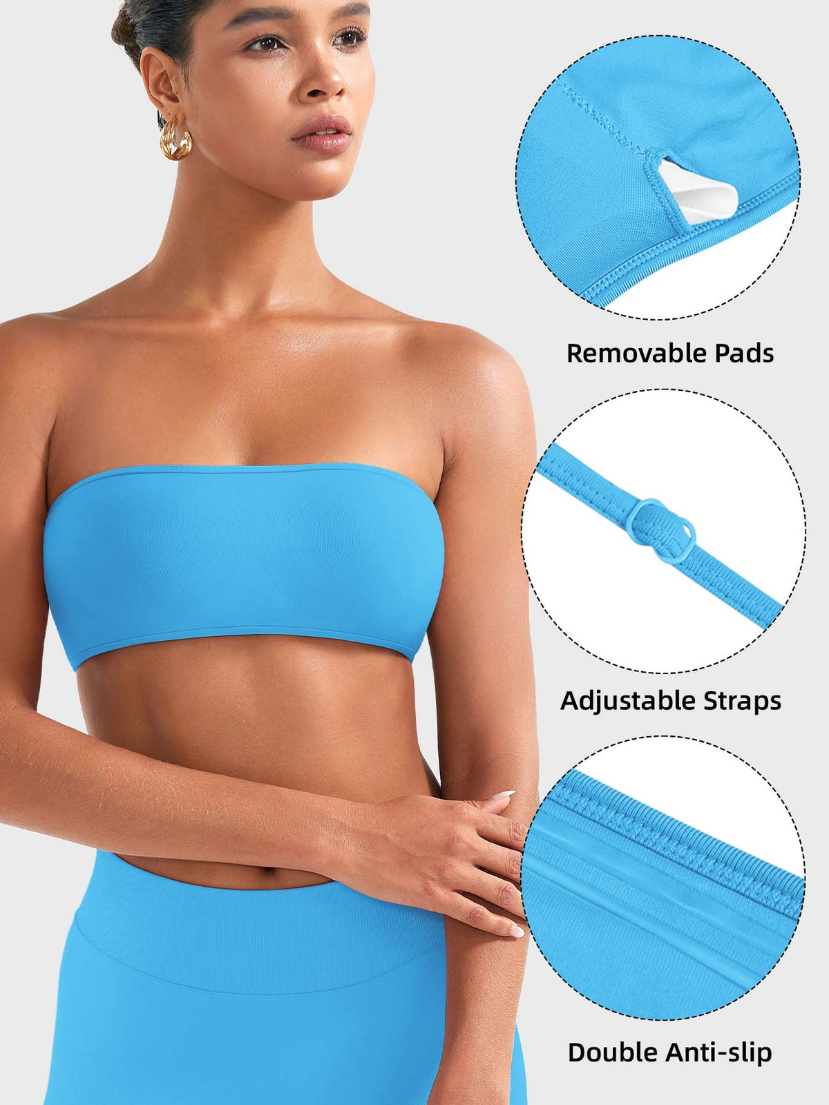 Reggiseno sportivo Alvna SoftHue a fascia