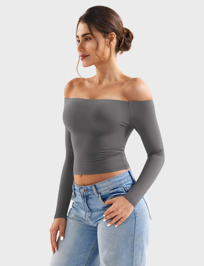 Top Luzlie con spalle scoperte