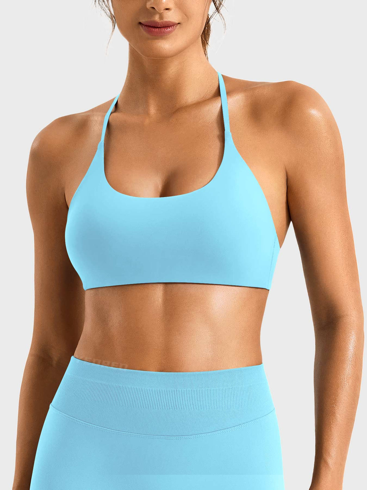 Reggiseno sportivo Sacni con schiena intrecciata