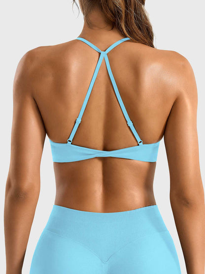 Reggiseno sportivo Sacni con schiena intrecciata