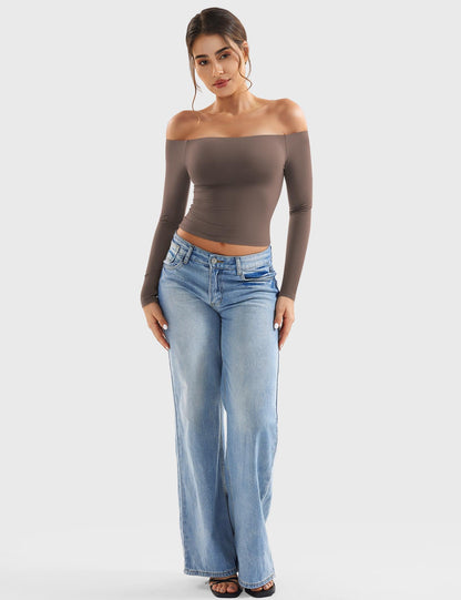 Top Luzlie con spalle scoperte