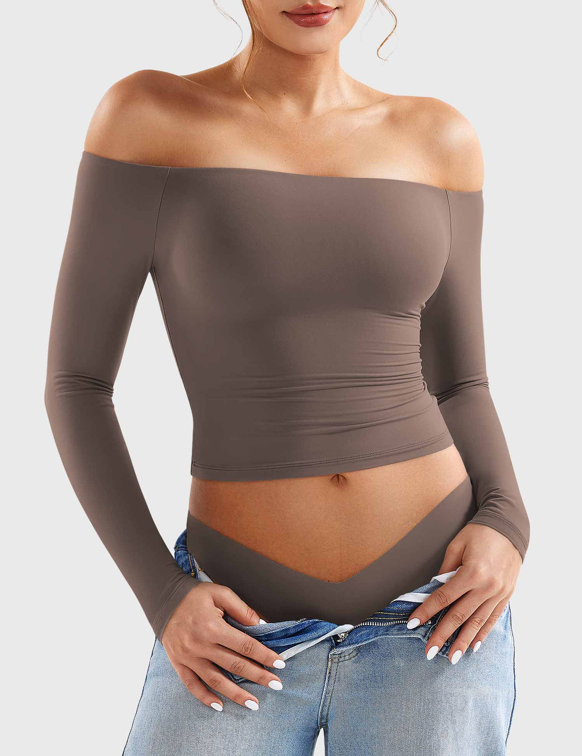 Top Luzlie con spalle scoperte