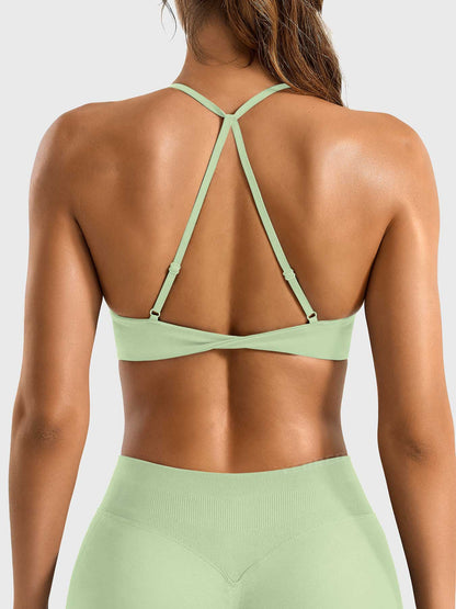 Reggiseno sportivo Sacni con schiena intrecciata