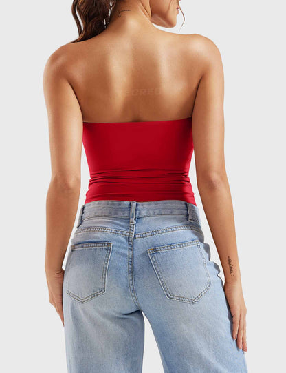Top a fascia Sophie doppio strato