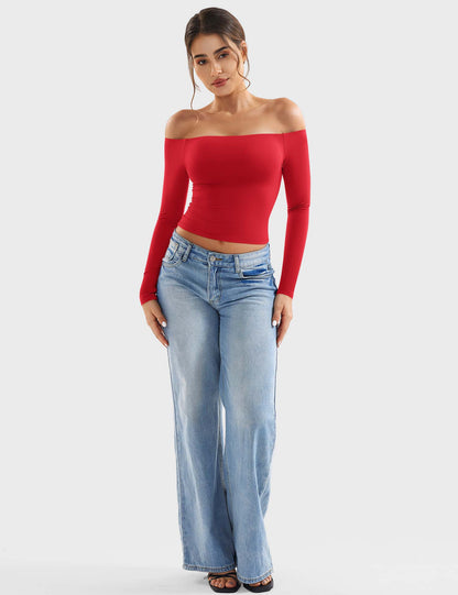 Top Luzlie con spalle scoperte
