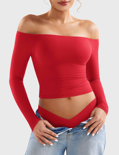 Top Luzlie con spalle scoperte