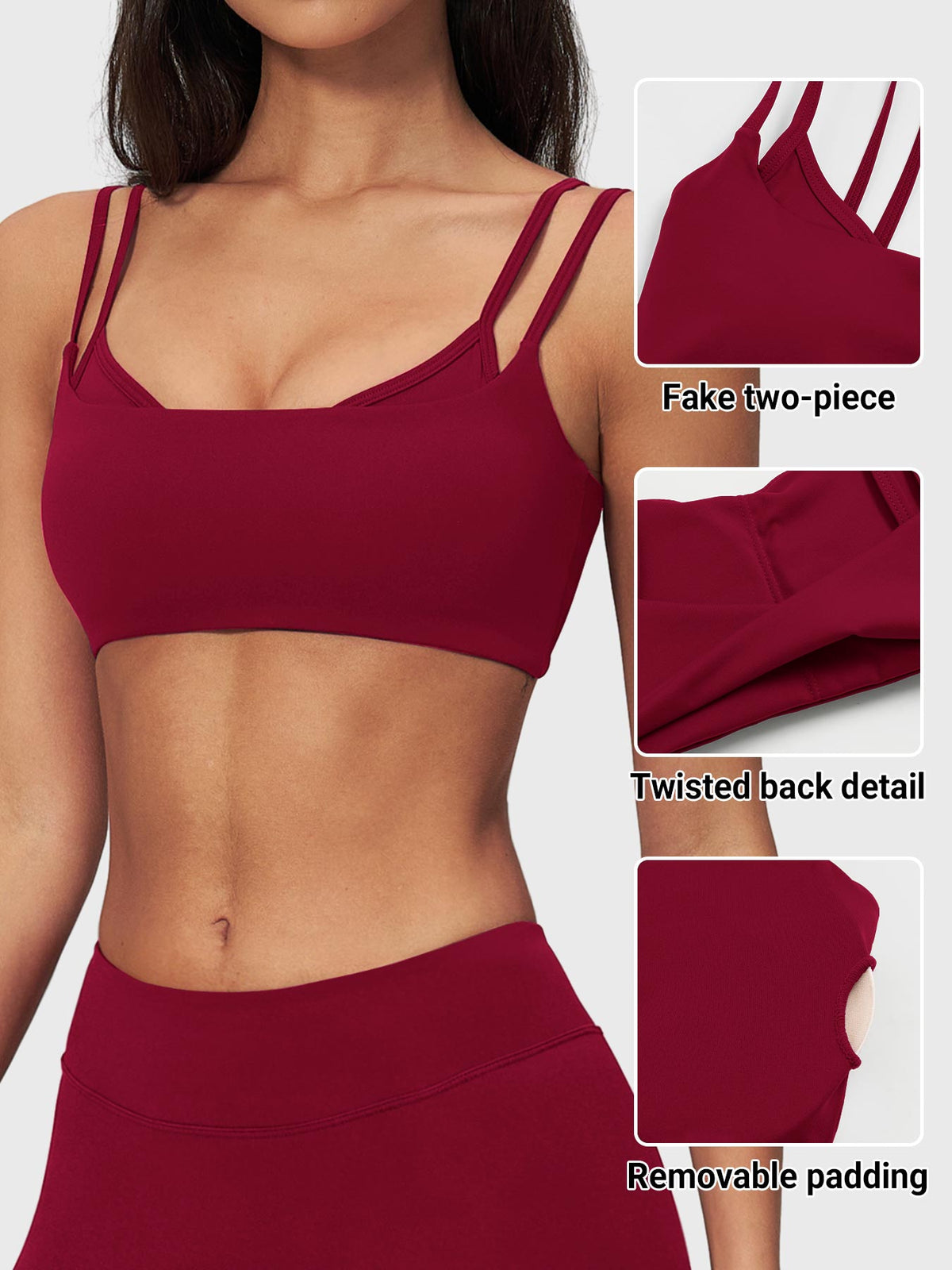Reggiseno sportivo Achilles a doppia spallina