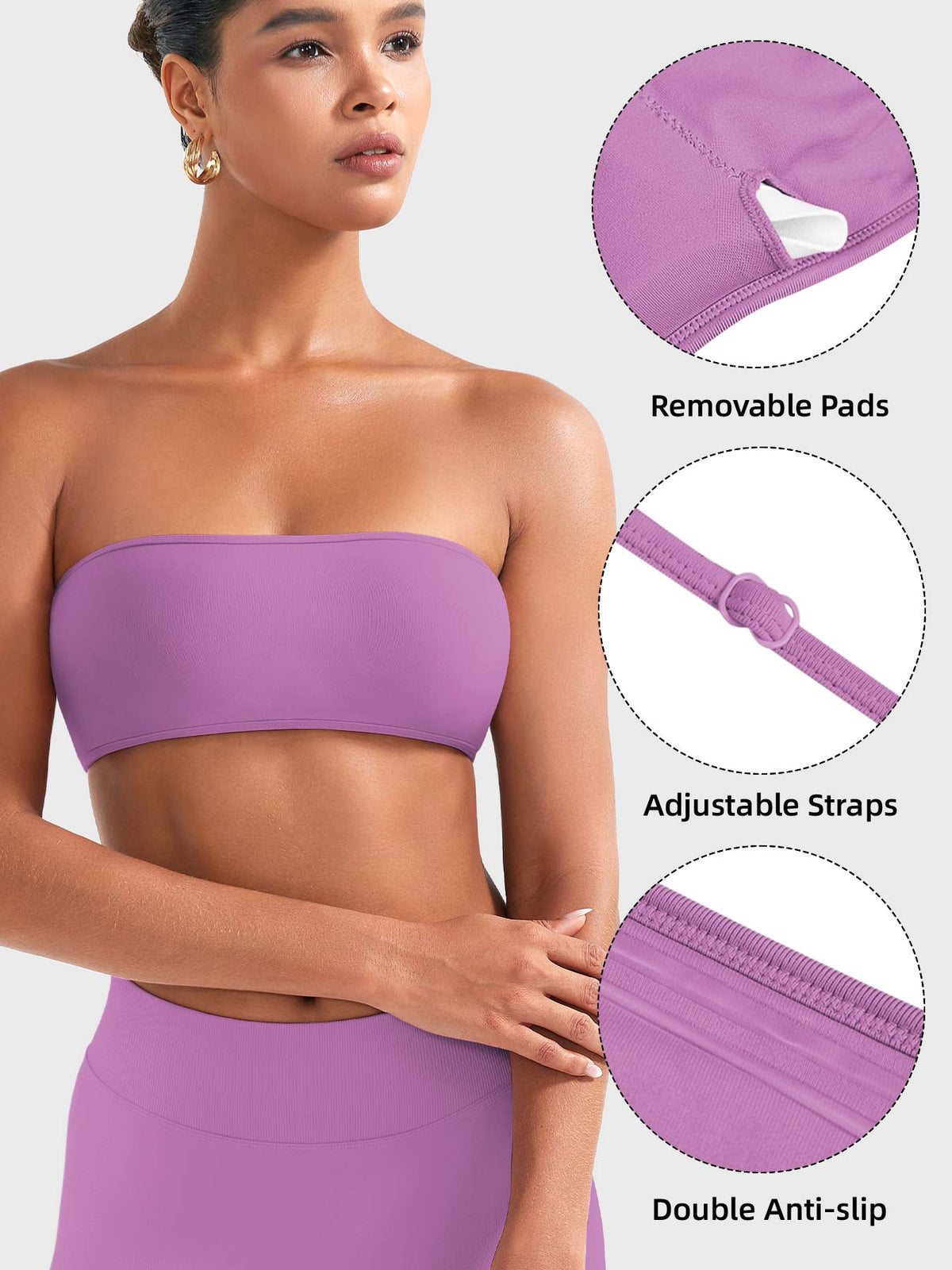 Reggiseno sportivo Alvna SoftHue a fascia