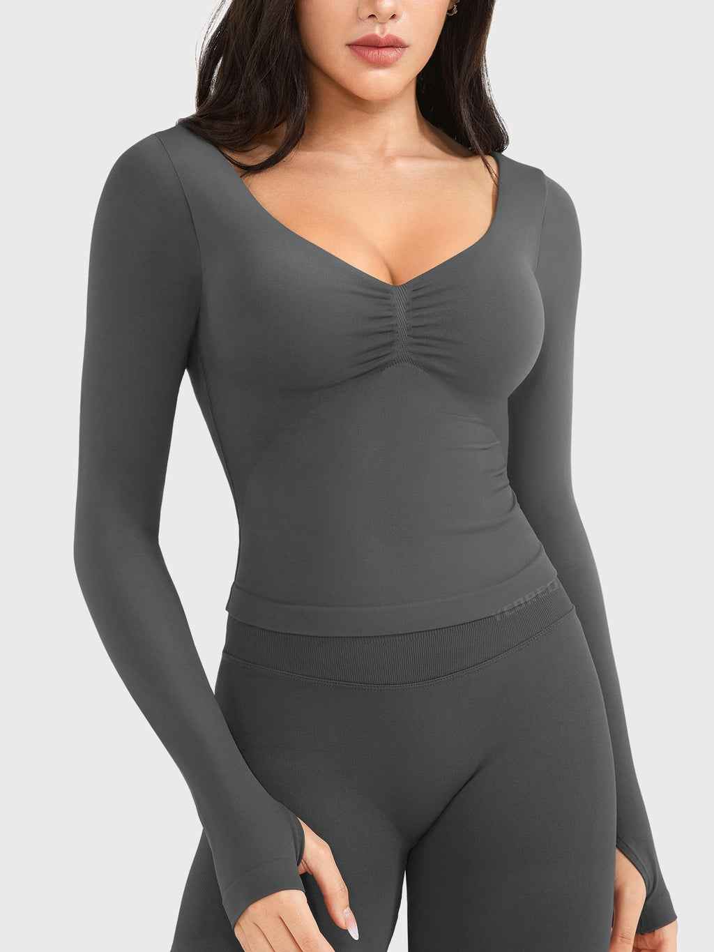 Yeoreo Agniee Seamless Long Sleeve Top