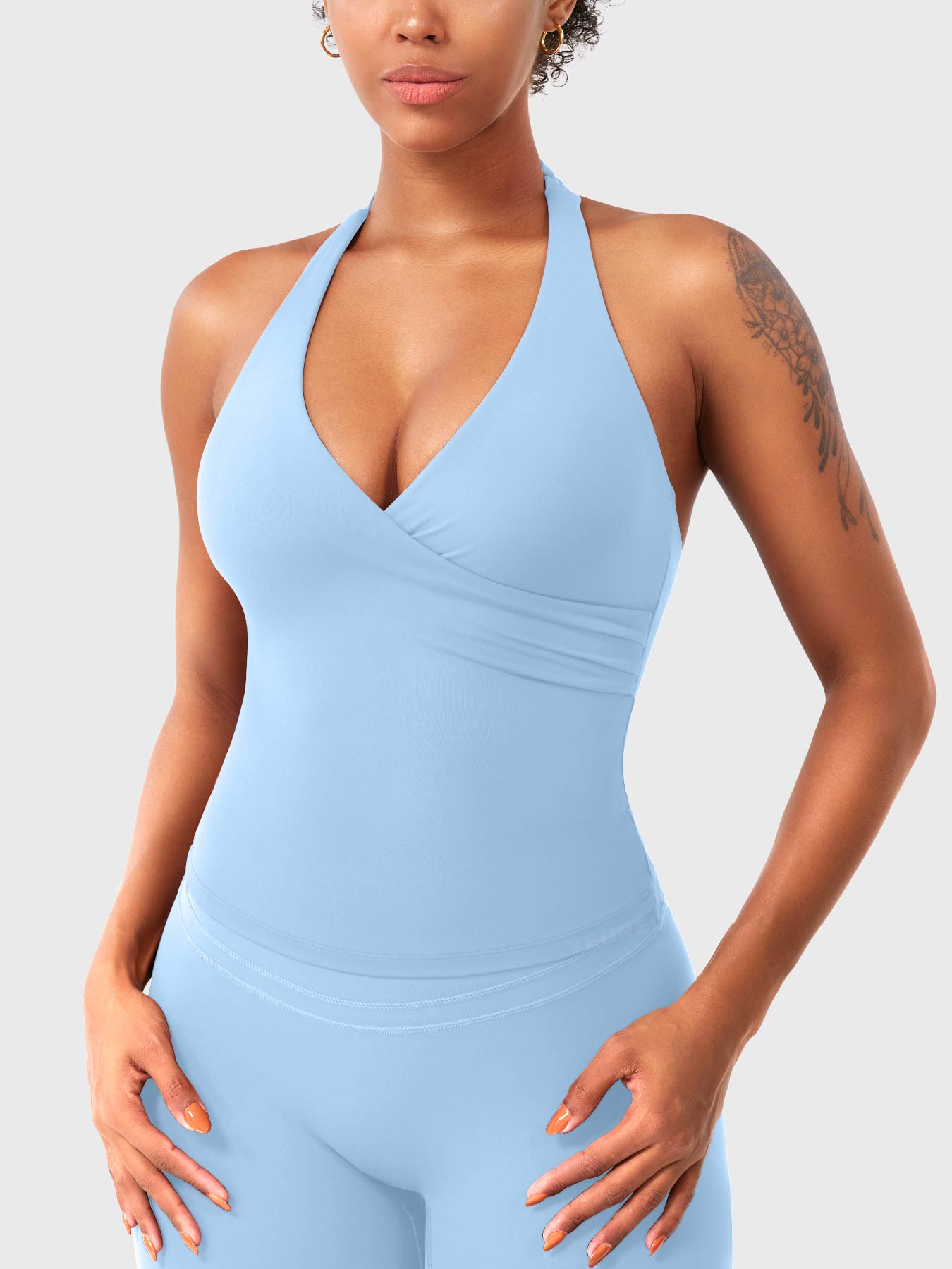Yeoreo Elevine V Neck Halter Tank