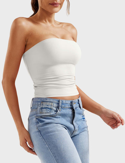 Top a fascia Sophie doppio strato