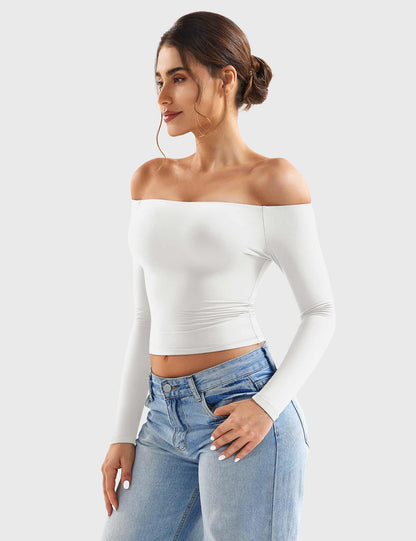 Top Luzlie con spalle scoperte