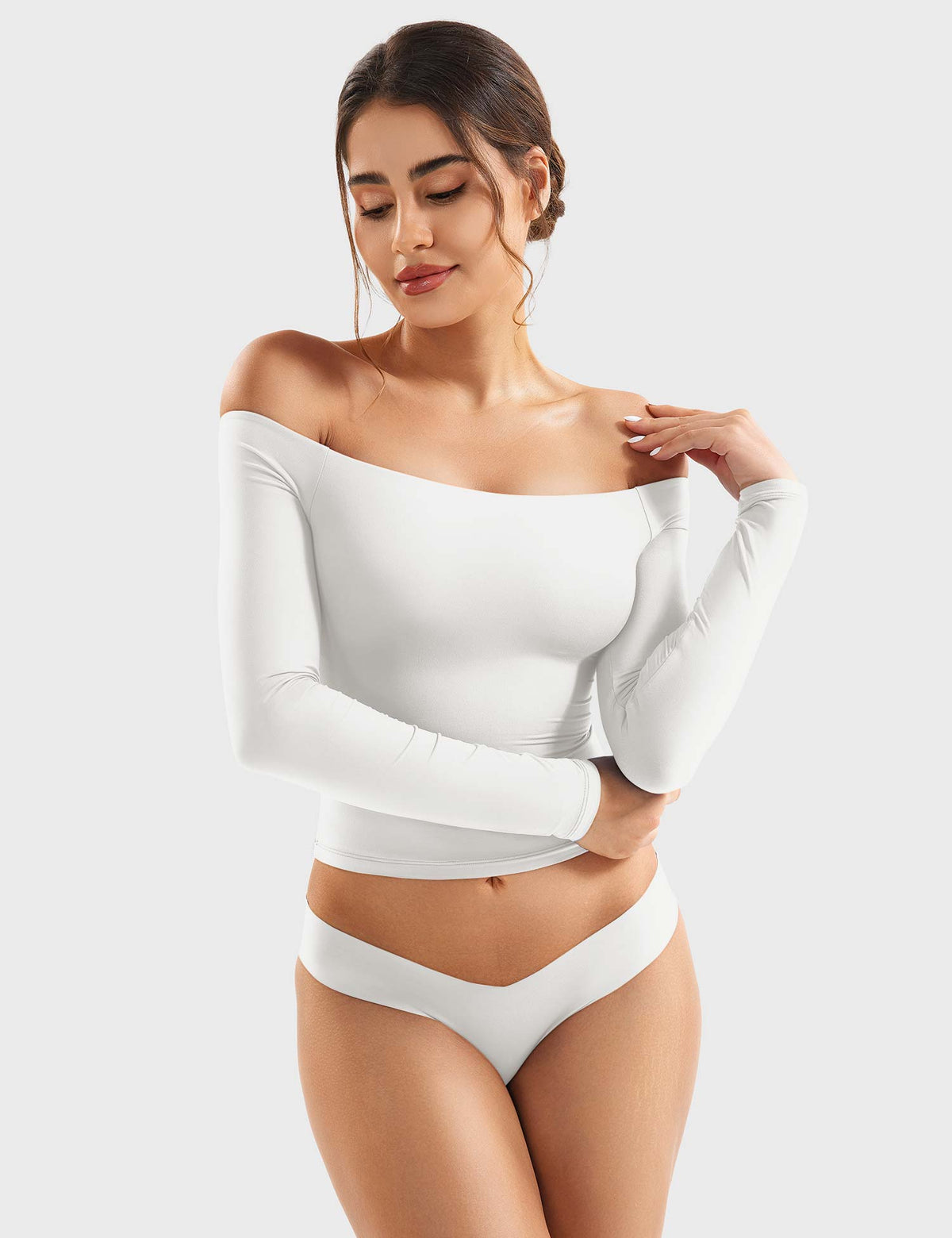 Top Luzlie con spalle scoperte