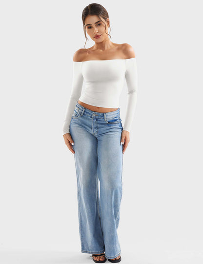 Top Luzlie con spalle scoperte