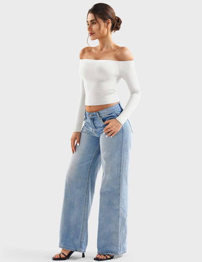 Top Luzlie con spalle scoperte