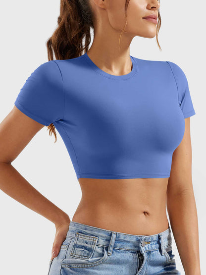 Crop top Colin a manica corta