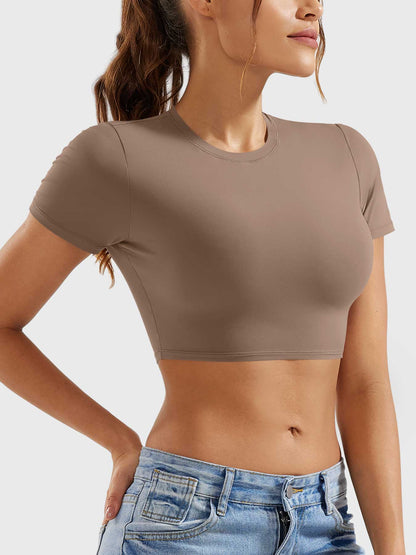 Crop top Colin a manica corta